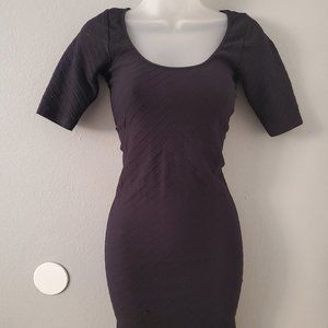 BEBE Black Bodycon Back Cut-out Dress M/L